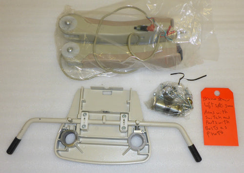 BRUNO SRE 3000 STAIRLIFT ARMRESTS AND SEAT SUPPORT ASSEMBLY WITH SWITCH