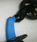 KI MOBILITY LITTLE WAVE 12 INCH SEAT WIDTH FORKS AND CASTERS 5 INCH VERY GOOD