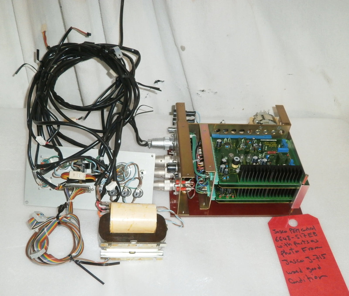 JASCO-J-715 JASCO PEM CONTROL 6648-517 EB WITH PARTS AS PHOTO