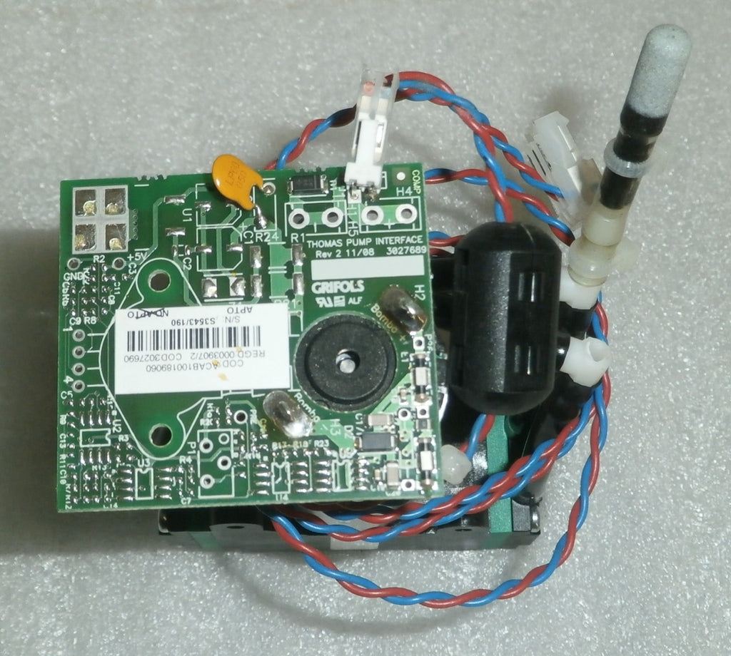 THOMAS Vacuum Pump 1420VDP/24VDC ANR 14200313 MOTOR AND BOARD REGD: 0003907/2