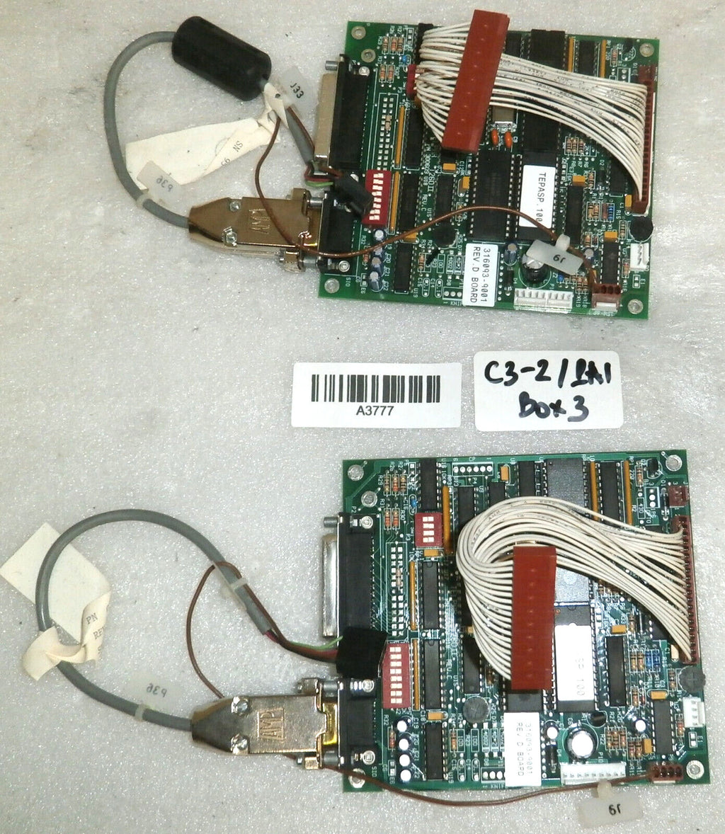 Lot of 2 ASP Sterrad 100S 316093-9001 Rev D Control Board with Connector
