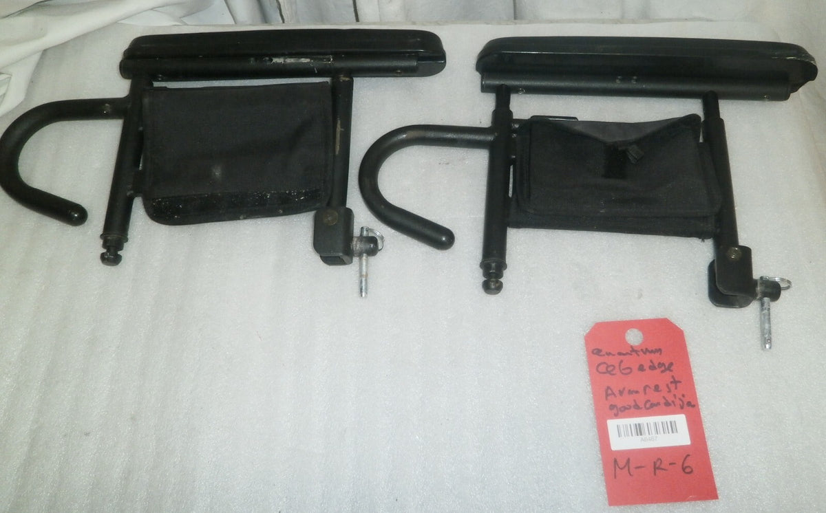PAIR OF WHEELCHAIR ARM REST MOUNTS FOR QUANTUM Q6 EDGE
