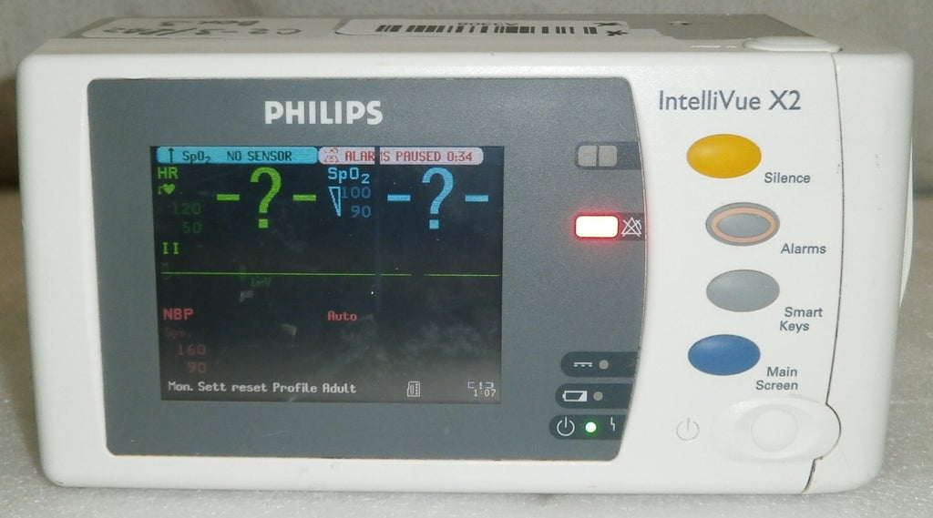 Philips IntelliVue Intelli Vue X2 Vital Sign Patient Monitor M3002A Rev H