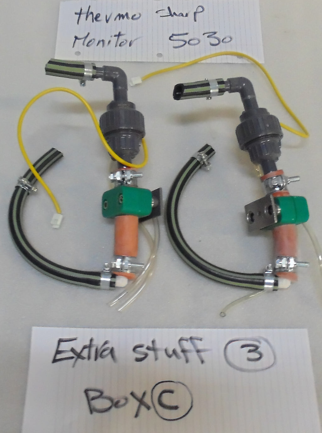 lot of two THERMO SHARP 5030 PARTS AS PICTURES.