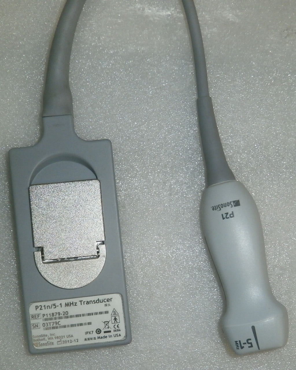 Sonosite (Fujifilm) P21n/ 5-1 MHz P11879-20 Ultrasound Transducer