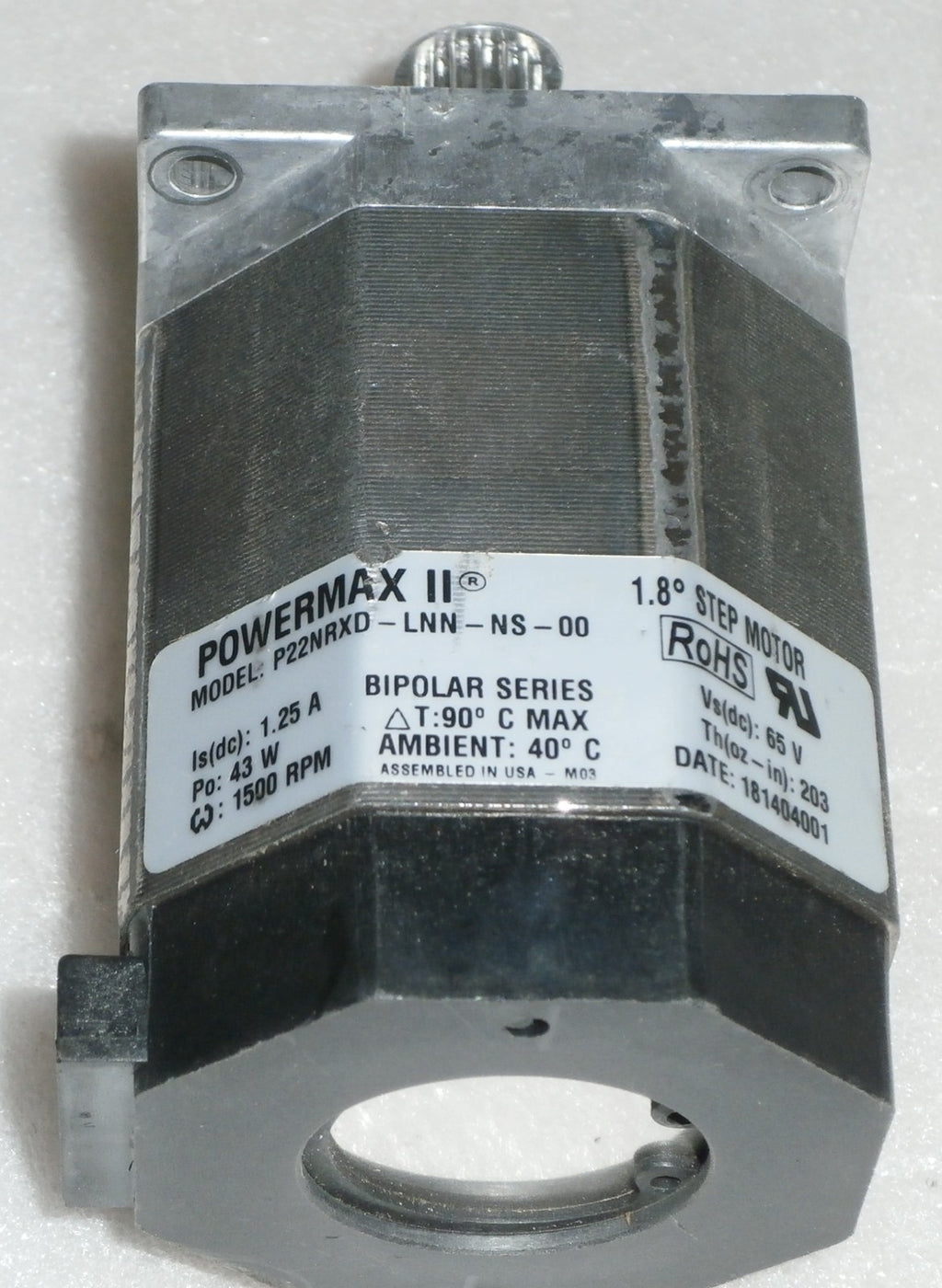 POWERMAX II P22NRXD-LNN-NS-00 STEPPER MOTOR