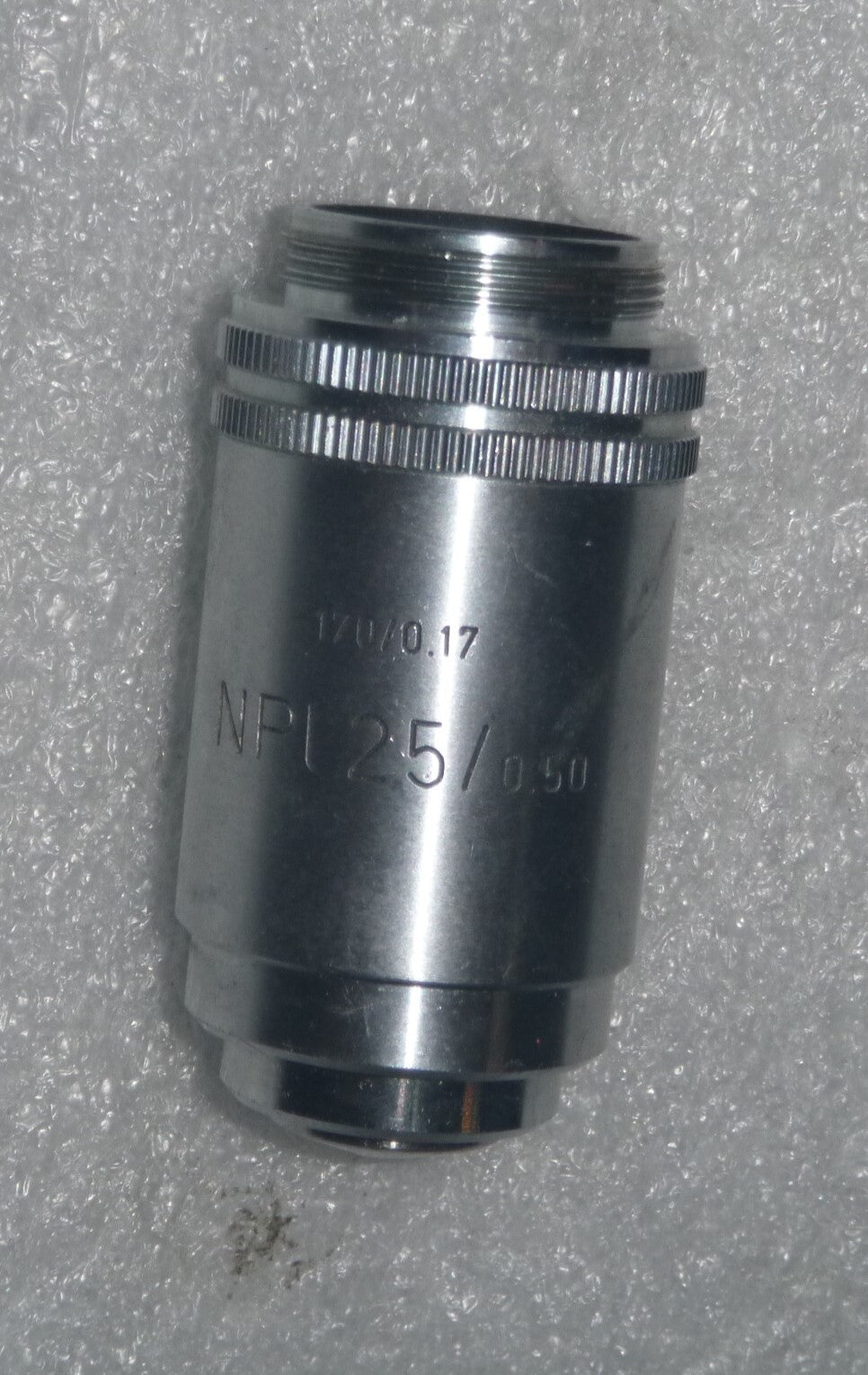 Leitz Wetzlar Microscope Objective NPL 25/0.50 170/0.17 Made In Germany