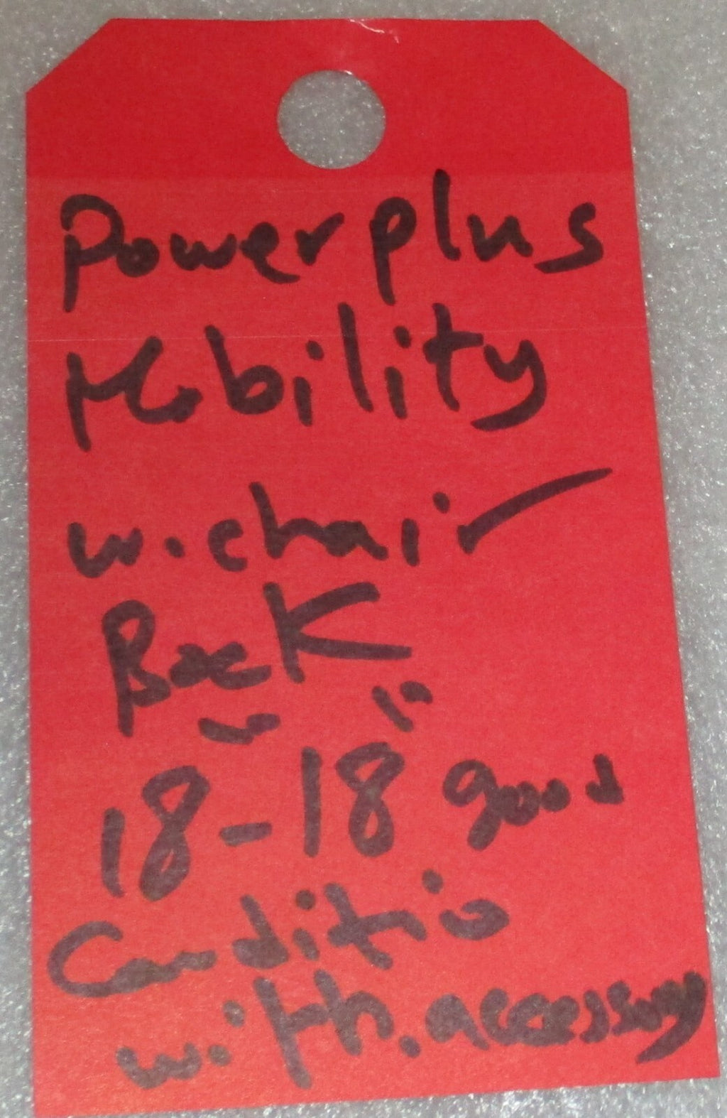 Power Plus Mobility Cushion back 18x18 INCH with Accessories Very Good Condition