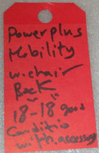 Power Plus Mobility Cushion back 18x18 INCH with Accessories Very Good Condition