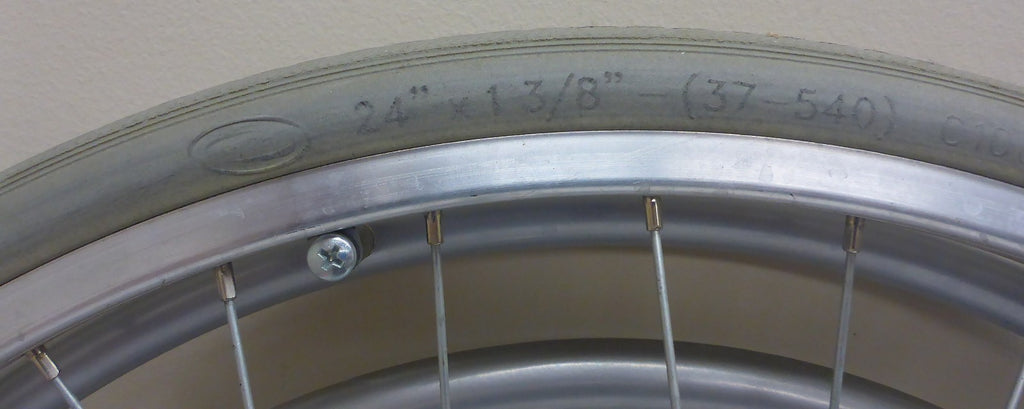 LOT OF TWO-ONE HAND DRIVE WHEELS 24 INCH FOR MYON WHEELCHAIR USED GOOD CONDITION