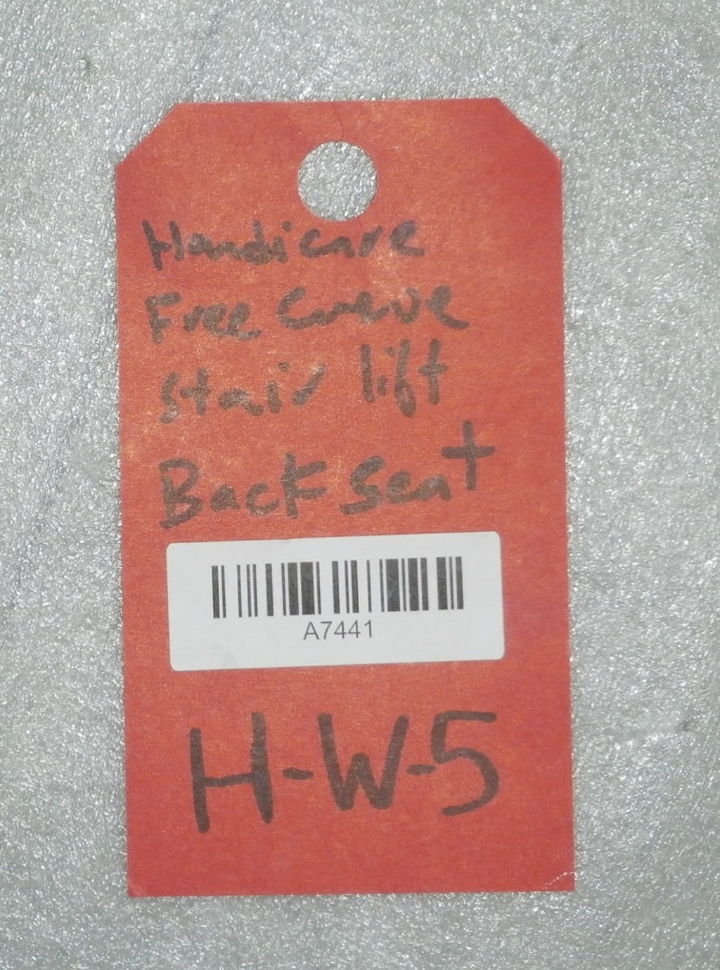 HANDICARE FREE CURVE STAIR LIFT ORIGINAL BACK AND SEAT CUSHION ONE EACH GOOD