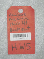 HANDICARE FREE CURVE STAIR LIFT ORIGINAL BACK AND SEAT CUSHION ONE EACH GOOD