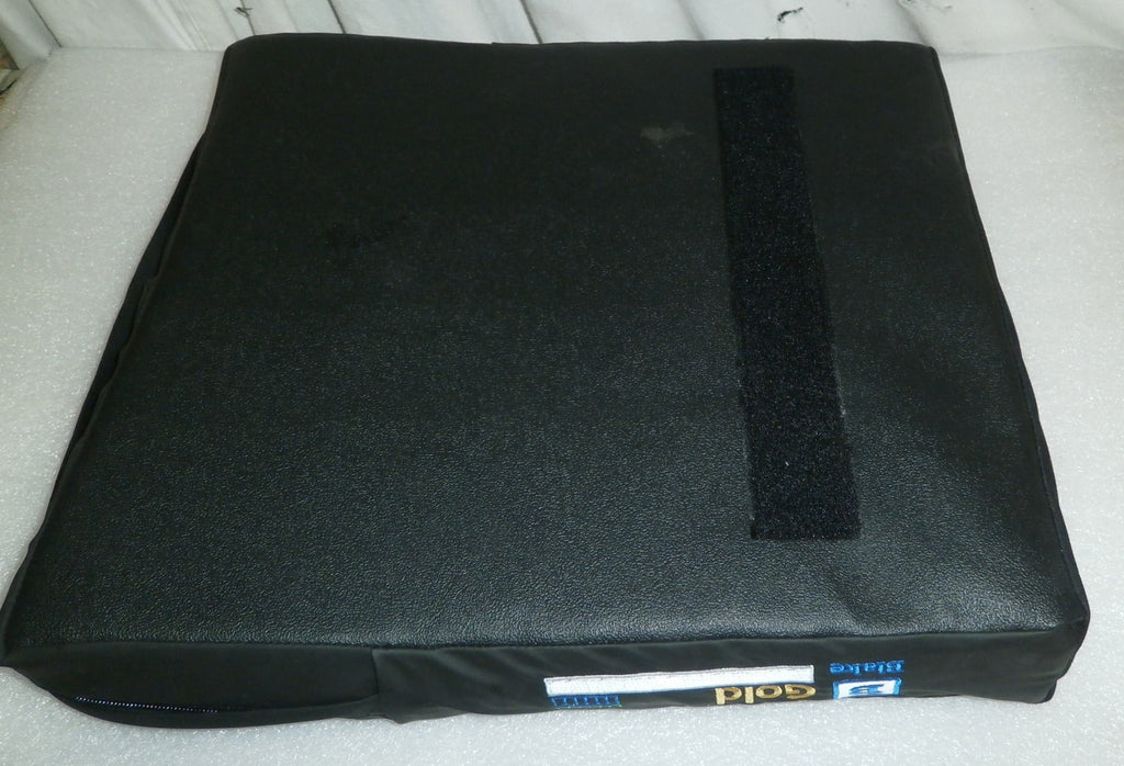blake geo-matrx gold wheelchair cushion w=16 and d-18 inch very good CONDITION