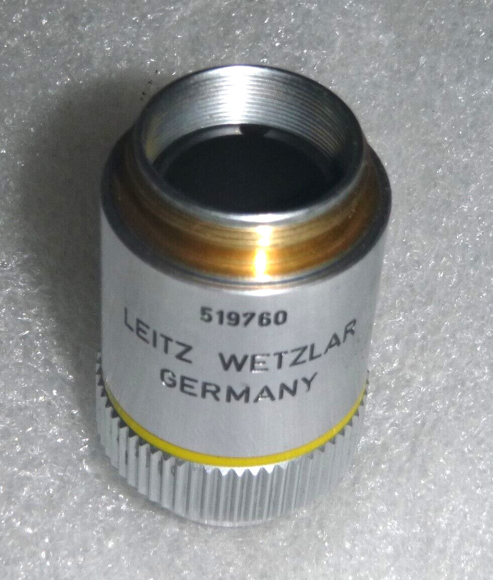 Microscope lens Leitz Wetzlar Germany 519760 160/- EF 10/0.25