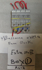4 OF BUSSMANN CHM11 FUSE BLOCK AS PICTURES