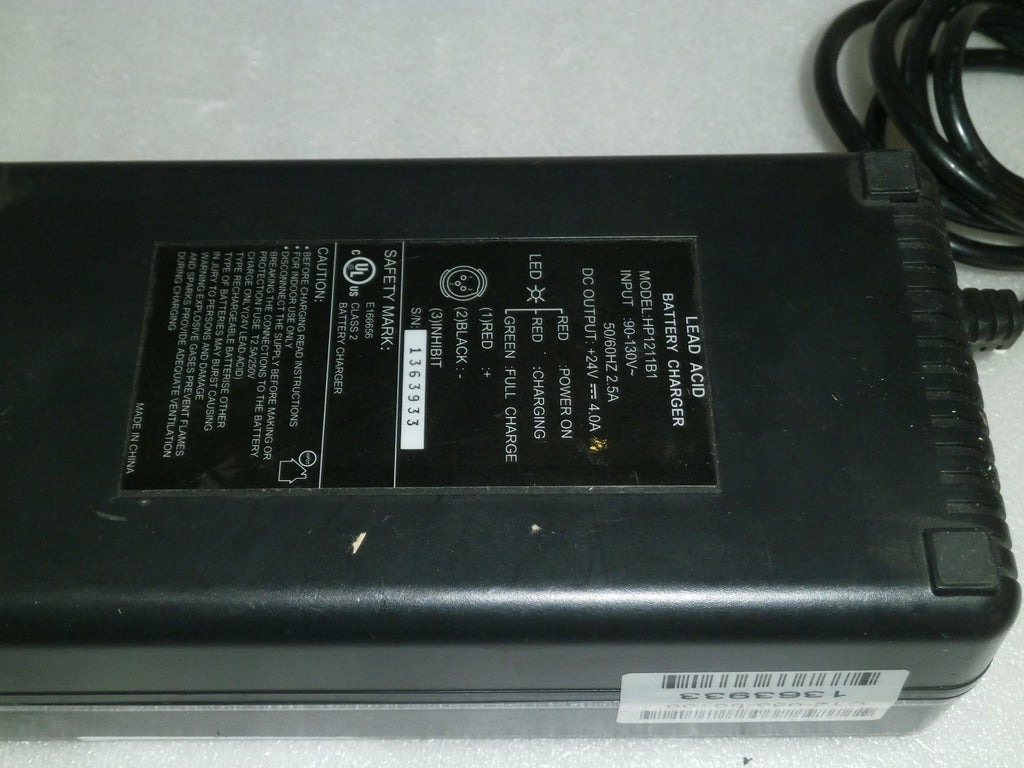 24 VOLT LED ACID BATTERY CHARGER MODEL HP1211B1 USED VERY GOOD WORKING CONDITIO
