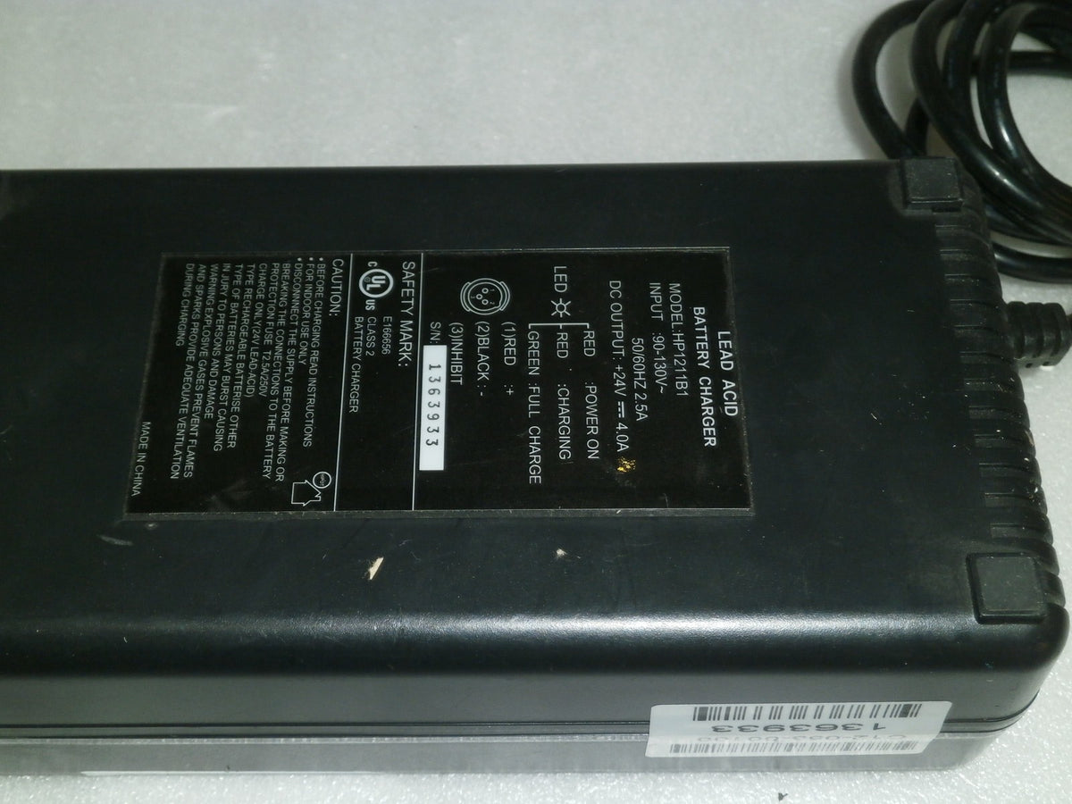 24 VOLT LED ACID BATTERY CHARGER MODEL HP1211B1 USED VERY GOOD WORKING CONDITIO