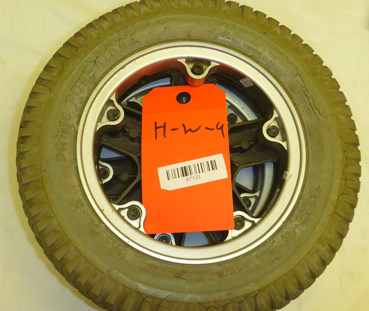 INVACARE STORM SERIES ARROW POWER WHEELCHAIR WHEELS 3.00W-8 SOLID FAIR CON