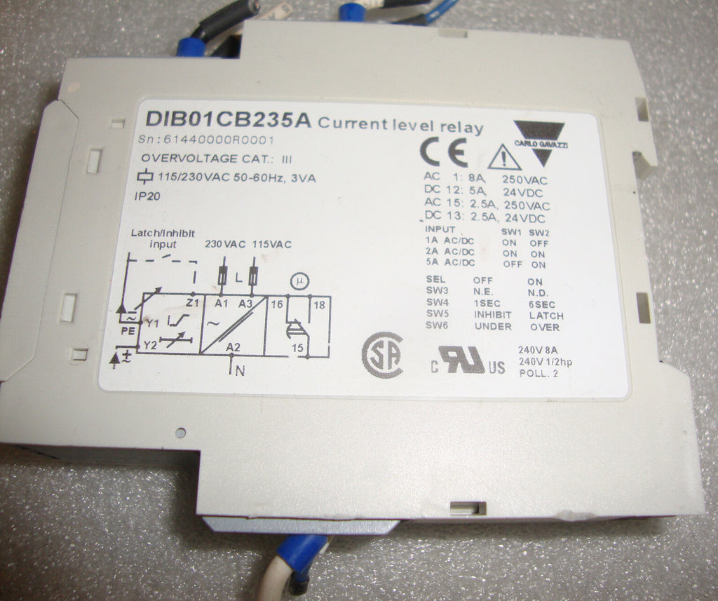 DIB01CB235A CURRENT LEVEL RELAY CRM136
