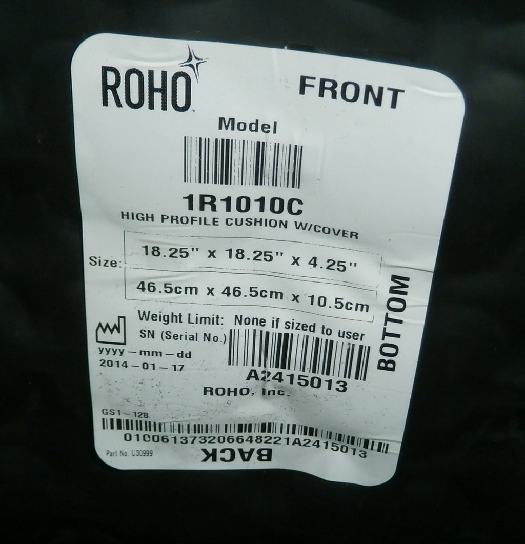 ROHO 19.5X18.5X4.25 WHEELCHAIR CUSHION GOOD CONDITION WITH COVER AND PUMP