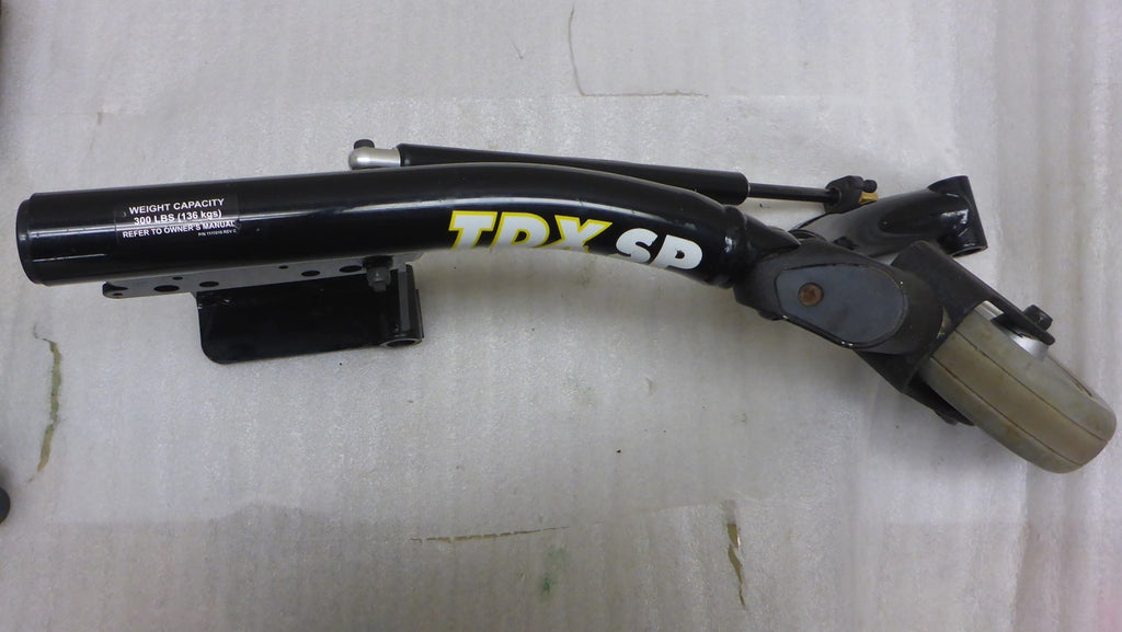 Set of 2 TDX SP Power Wheel Chair Front Parts With Casters & Fenders Very Good