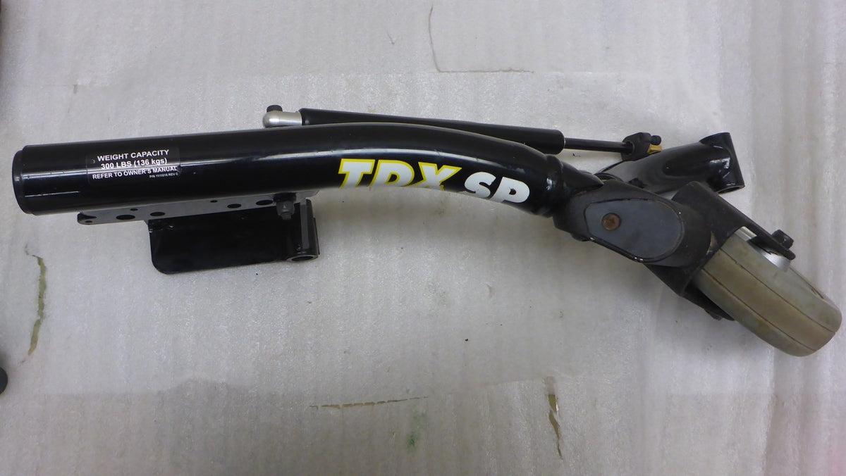 Set of 2 TDX SP Power Wheel Chair Front Parts With Casters & Fenders Very Good