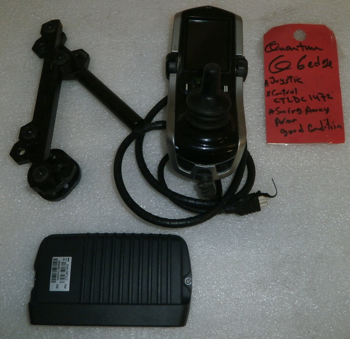 QUANTUM Q6 EDGE WHEELCHAIR JOYSTICK Q-LOGIC2 CTL123217 WITH SWING AWAY ARM AND