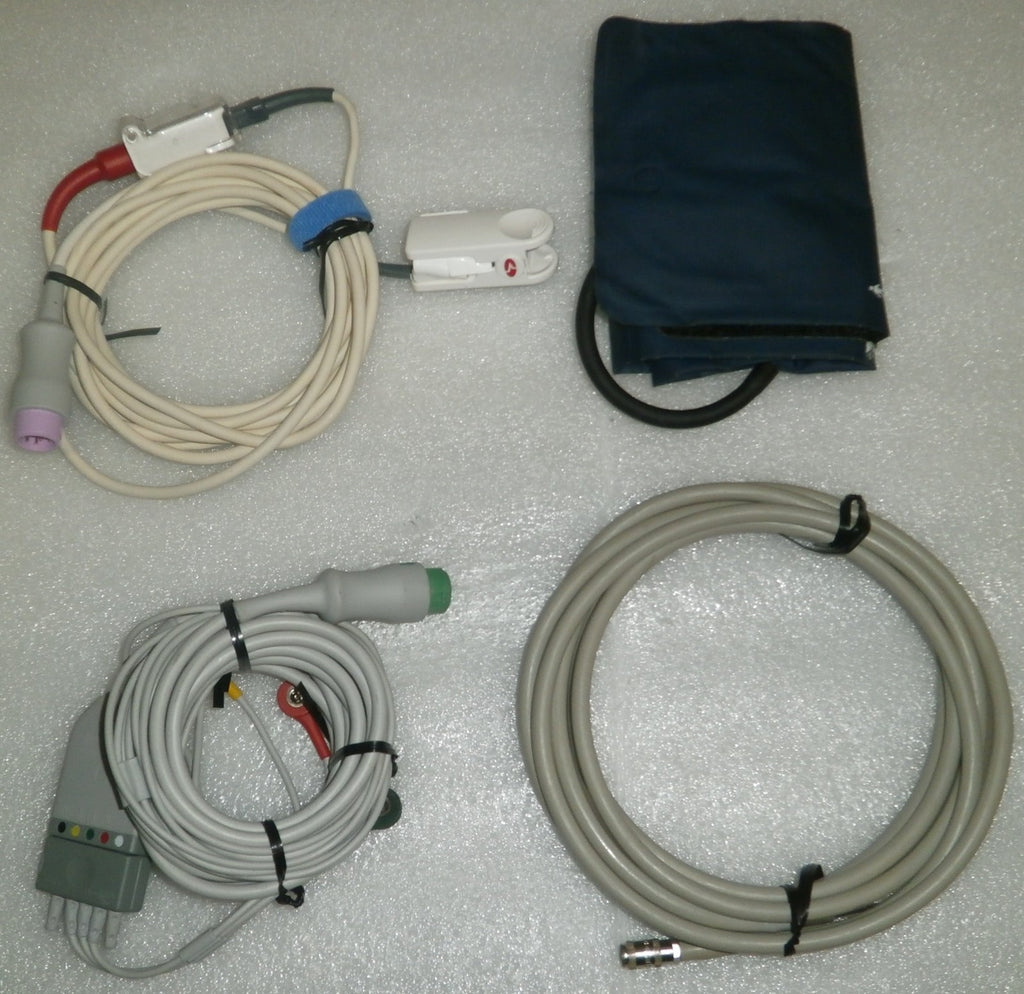Mindray BeneView T1 Monitor w/ Masimo SPO2, NBP Cuff, 3 Lead ECG and 1 Battery