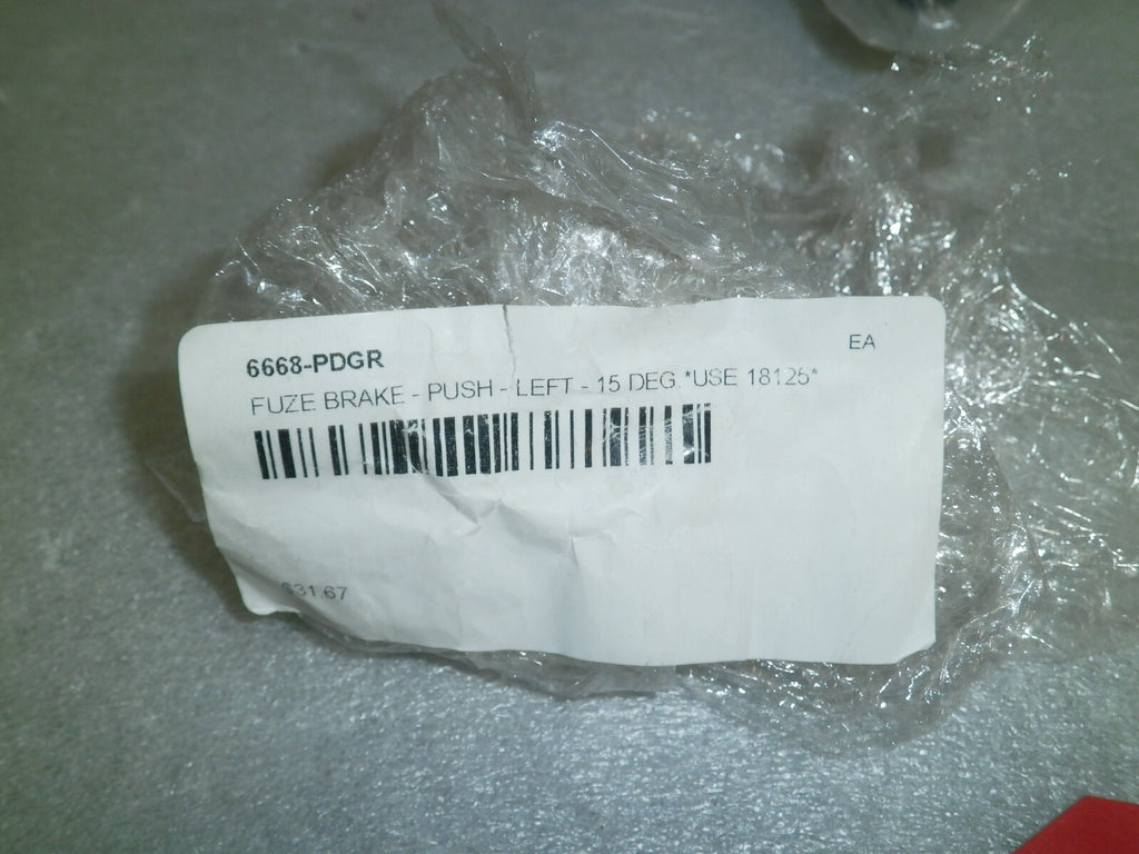 Set of 2 Wheelchair 6668-PDGR Fuze Brakes Push 15 DEG use 18125 Left