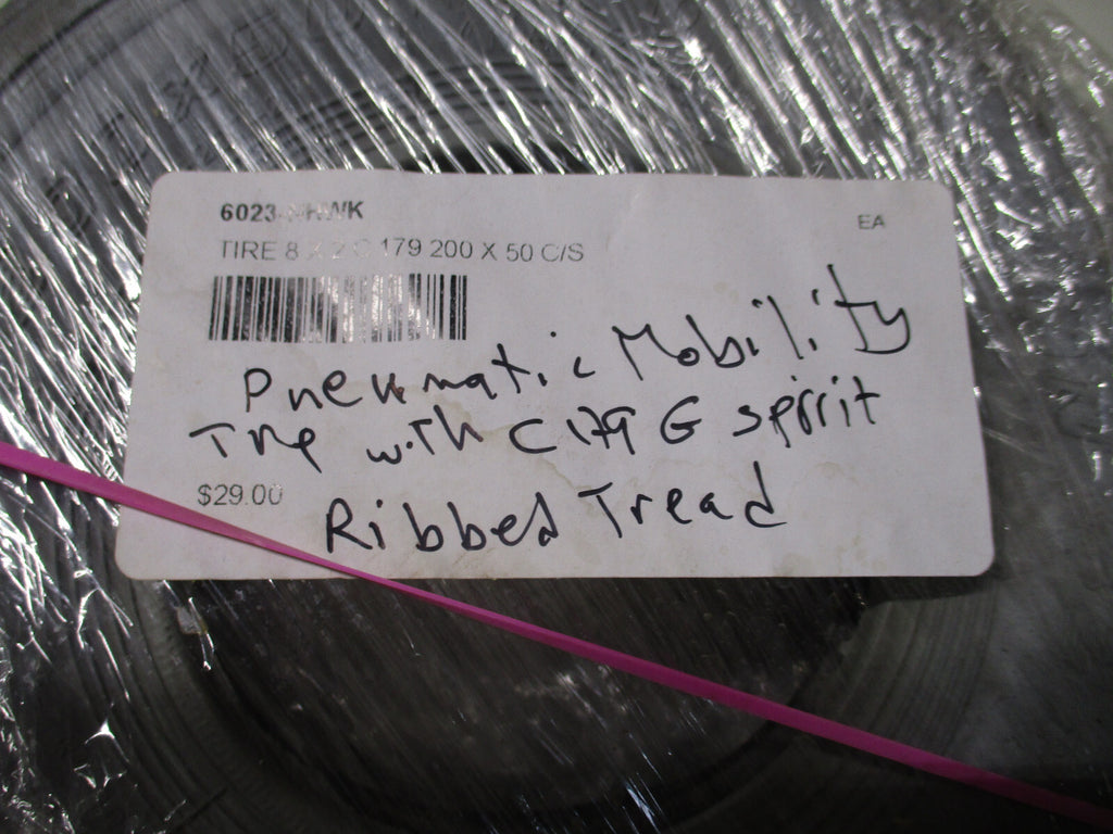 PAIR OF PENUMATIC MOBILITY TIRE 8X2 WITH C179 G SPIRIT RIBBLE TREAD