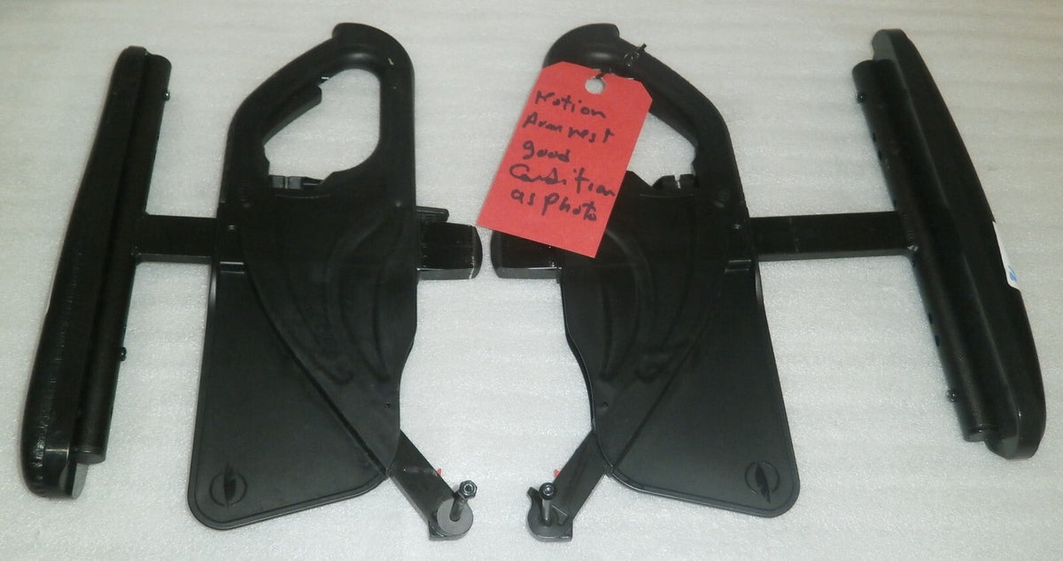 PAIR OF WHEELCHAIR MOTION ARM REST MOUNTS GOOD CONDTION AS PHOTO