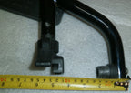 SET OF 2 WHEELCHAIR FOOT REST FRAMES DIMENSION AS PHOTO