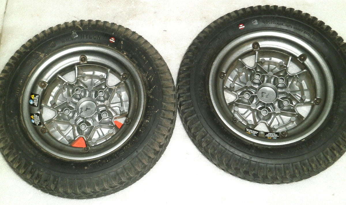 LOT OF 2 3.00-8 Primo Powertrax WHEELS SOLID FROM QUANTUM EDGE 2.0