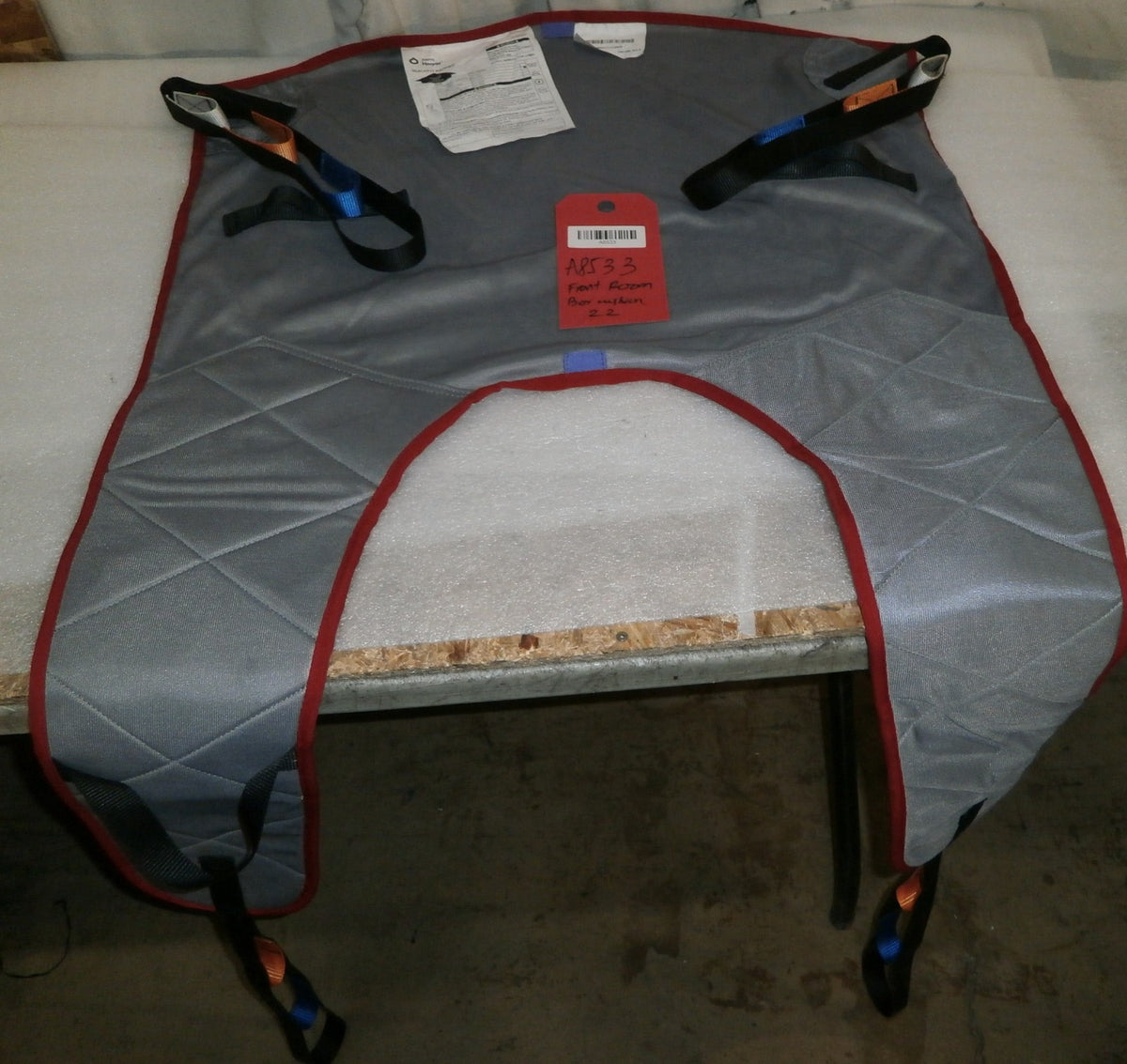 HOYER QUICKFIT PADDED BACK SLING MODEL SMALL SIZE USED GOOD CONDITION AS PHOTO