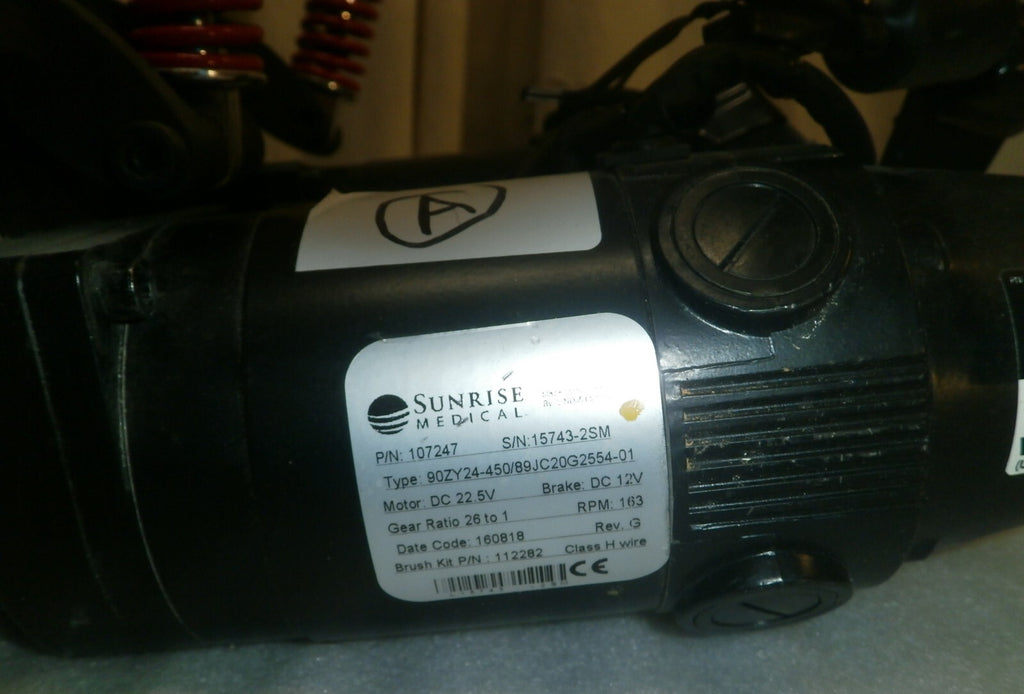 Left & Right Motors for Quickie Sunrise Pulse 6 Power Wheelchair 107247 / 107248