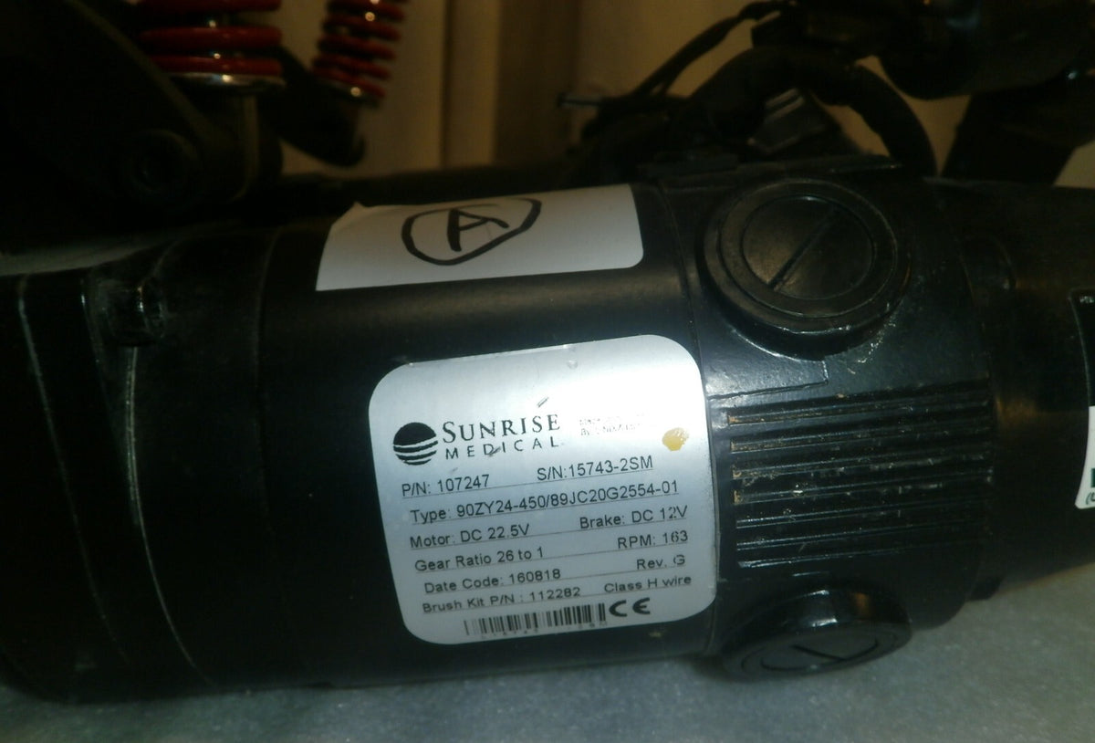Left & Right Motors for Quickie Sunrise Pulse 6 Power Wheelchair 107247 / 107248