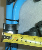 SET OF 2 WHEELCHAIR FOOT REST FRAMES DIMENSION AS PHOTO