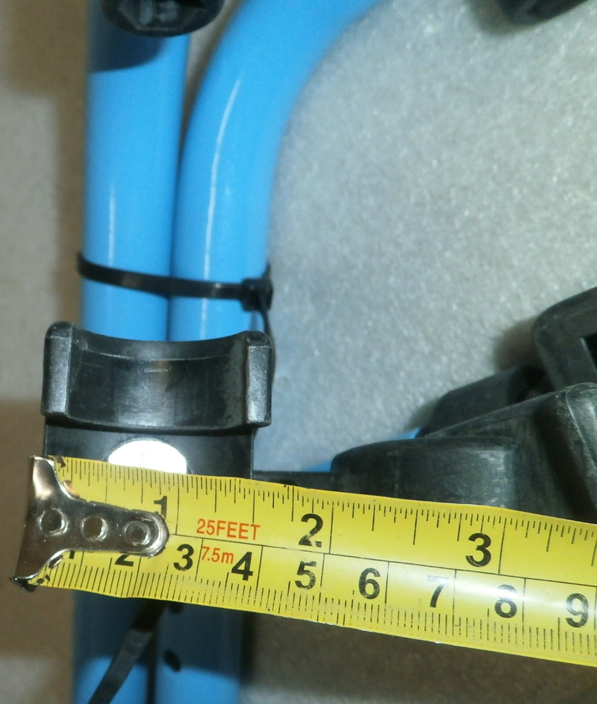 SET OF 2 WHEELCHAIR FOOT REST FRAMES DIMENSION AS PHOTO