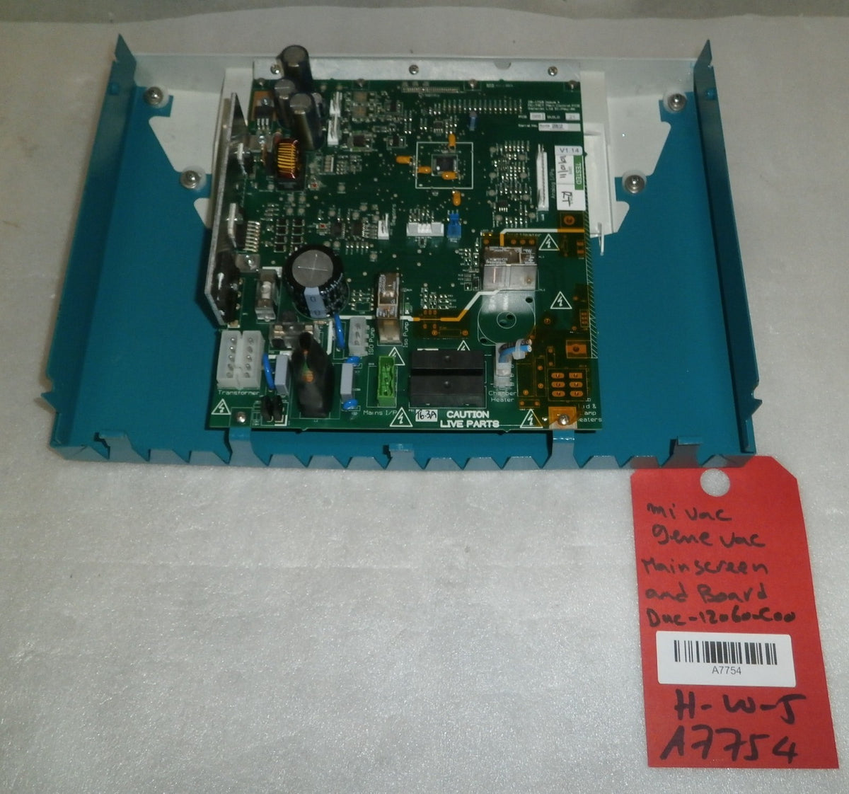 MIVAC GENE VAC MAIN SCREEN AND BOARD DUC-12060-C00
