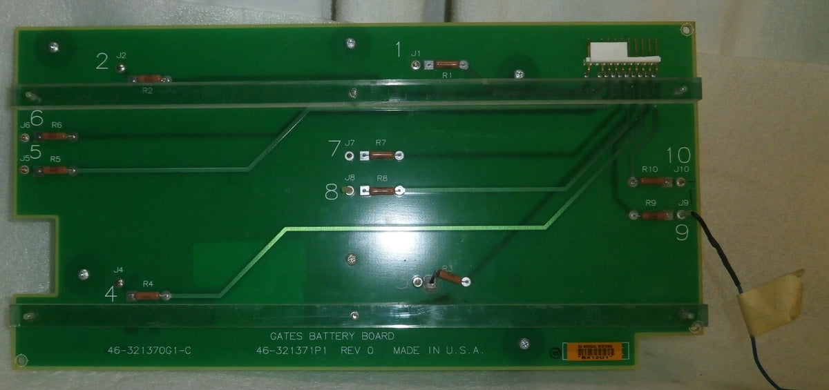 GE AMX-4 BOARD 46-321370G1-C Gates Battery Board 46-321371P1 REV 0 USA MADE