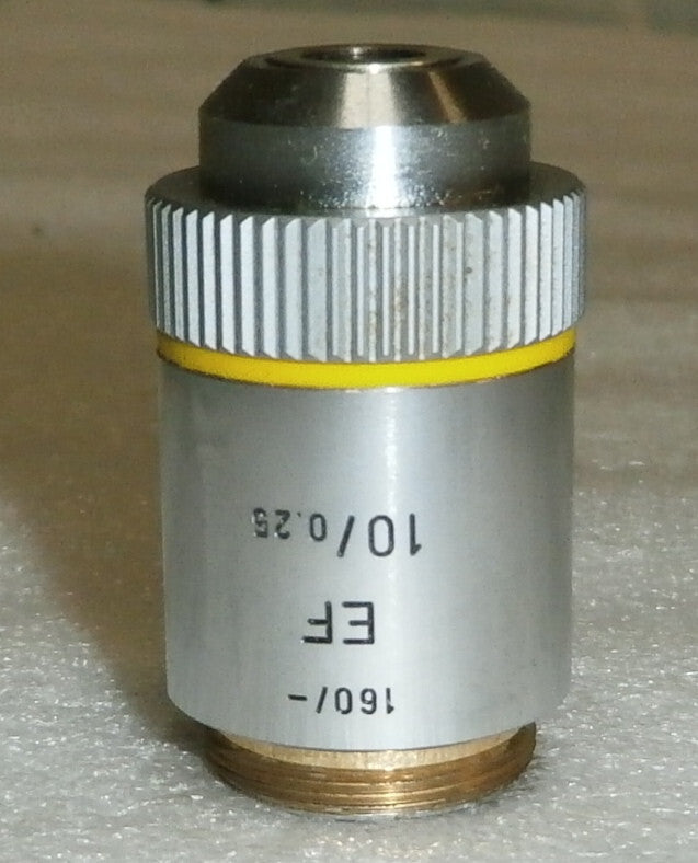Microscope lens Leitz Wetzlar Germany 519760 / 160/- EF 10/0.25