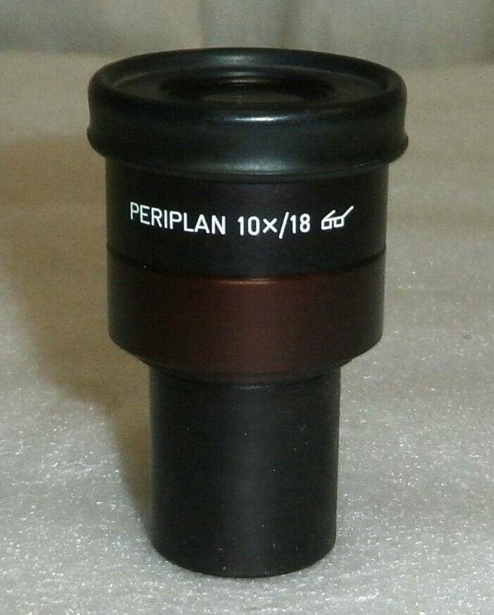 LEITZ WETZLAR GERMANY 10X/18 EYEPIECE OCULAR LENS OPTICS MICROSCOPE