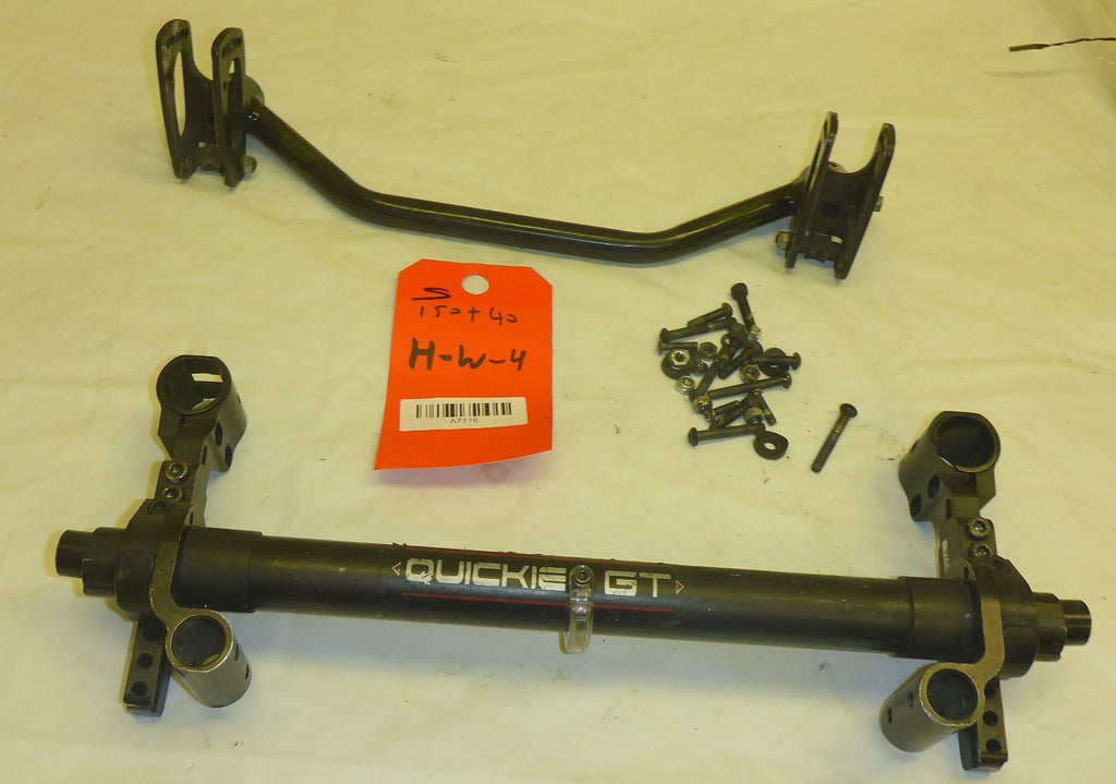 Quickie GT Wheelchair 16" Axle Complete - Rear Assembly Dimension As Photo