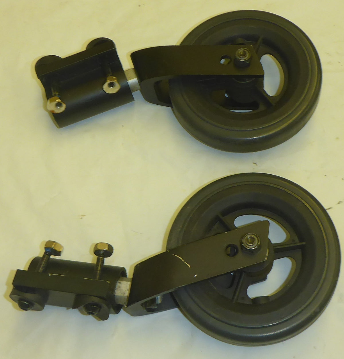 Set of 2 Catalyst Ki Mobility Forks w/ Casters 5" Good Condition
