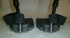 SET OF WHEELCHAIR FOOT REST GOOD CONDITION WITH MOUNT PLATES DIMENSION AS PHOTO