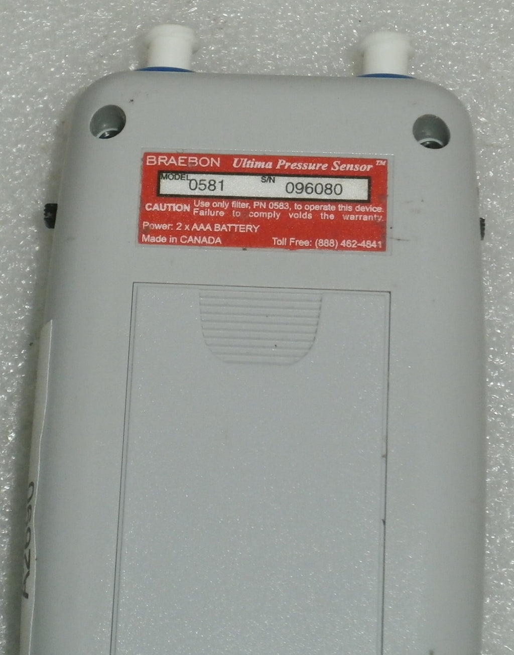 BRAEBON ULTIMA PRESSURE SENSOR MODEL 0581 (No Probes, or cables)