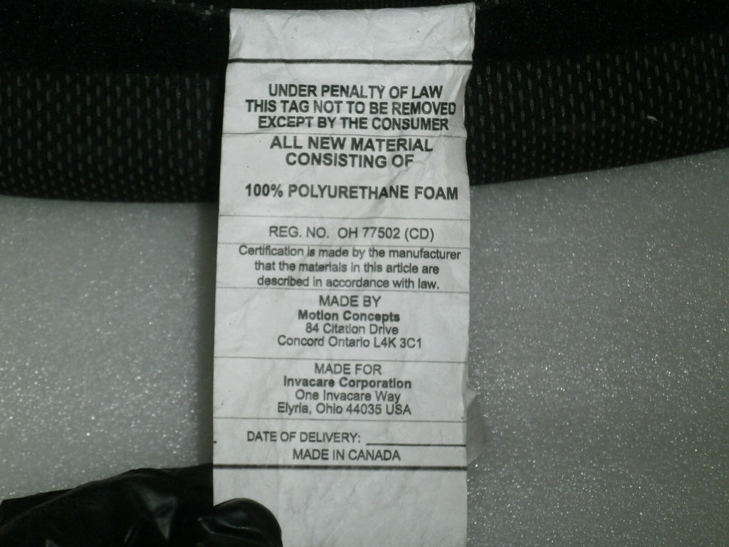 Invacare Matrx Back Cushion For Power Wheelchair Size 17x18" REG NO. OH77502