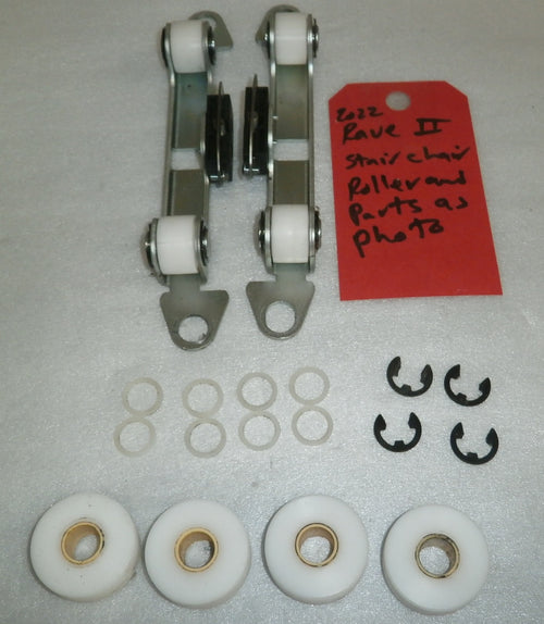 2022 AMERIGLIDE RAVE II STRAIGHT STAIR LIFT ROLLER AND PARTS AS PHOTO V.