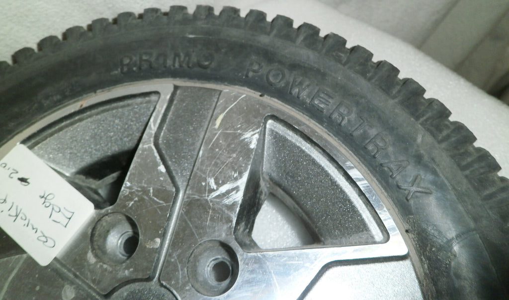 LOT OF 2 PRIMO POWERTRAX WHEELS 3.00-8 SOLID FAIR CONDITION