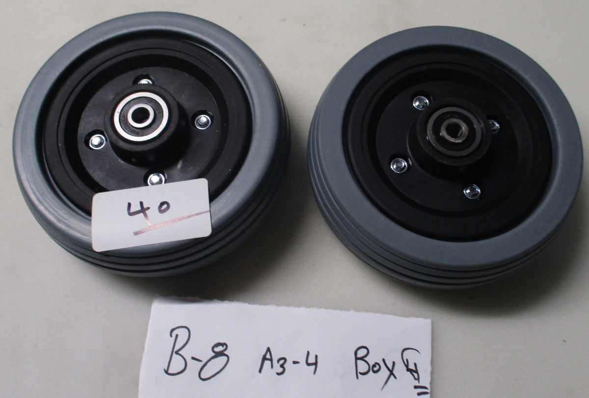 Pride Mobility Part Number:WHLASMB1745 Description: WHEEL,ASSY,CASTER,FLAT FREE,